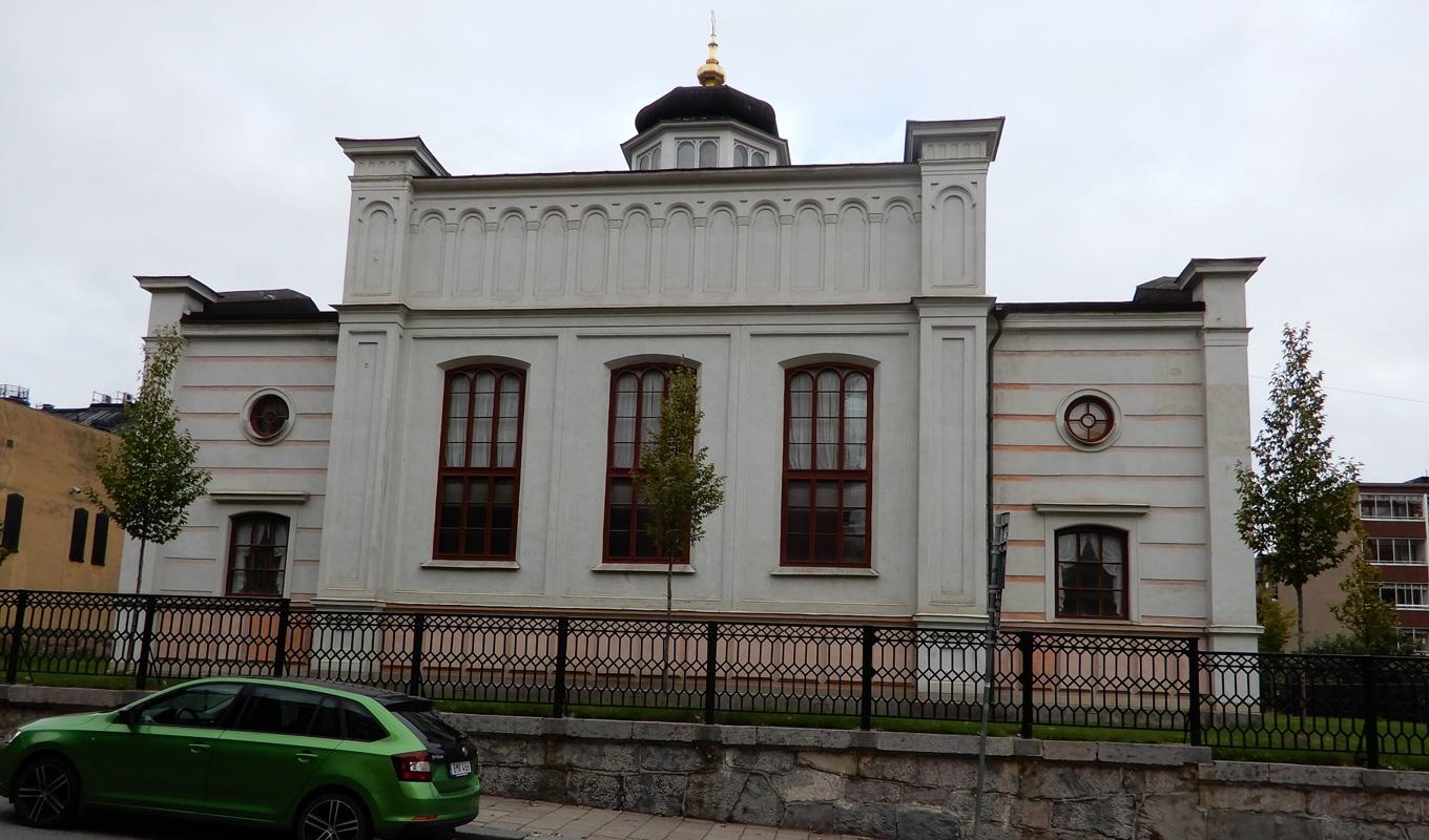 
Norrköpings synagoga är belägen i korsningen Bråddgatan och Tunnbindaregatan. Den stod färdigbyggd och invigdes 1858. Foto: Göran Jacobson                                            