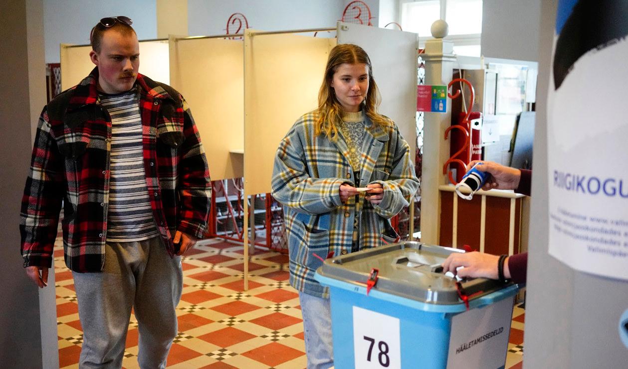 Reformpartiet väntas gå segrande ur valet i Estland. Arkivbild. Foto: Pavel Golovkin/AP/TT