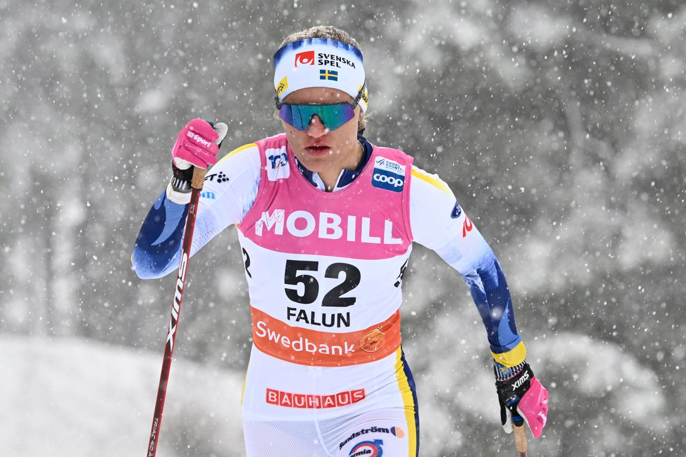 Linn Svahn tog hem SM-sprinten en hundradel före Jonna Sundling. Arkivbild. Foto: Anders Wiklund/TT
