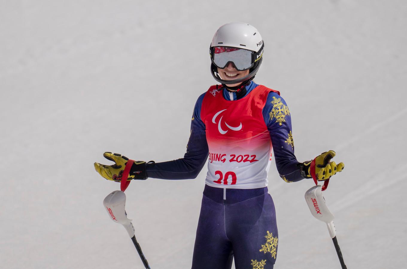 Ebba Årsjö under Paralympics 2022. Arkivbild. Foto: Björn Larsson Rosvall/TT