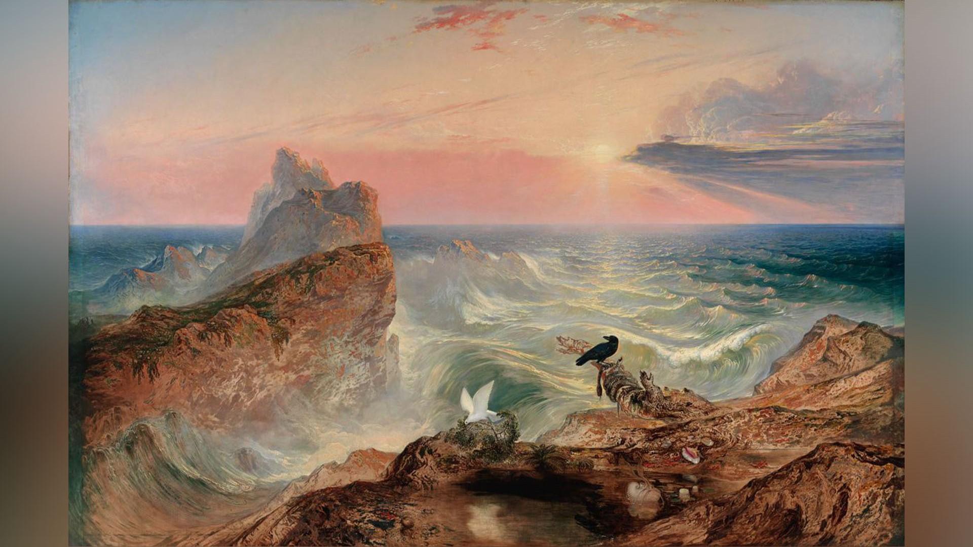 Havet är en förrädisk plats – lika rogivande som det ter sig ett ögonblick, lika ödesdigert kan det bli i nästa. Målning av John Martin (1789–1854). Foto: Public Domain